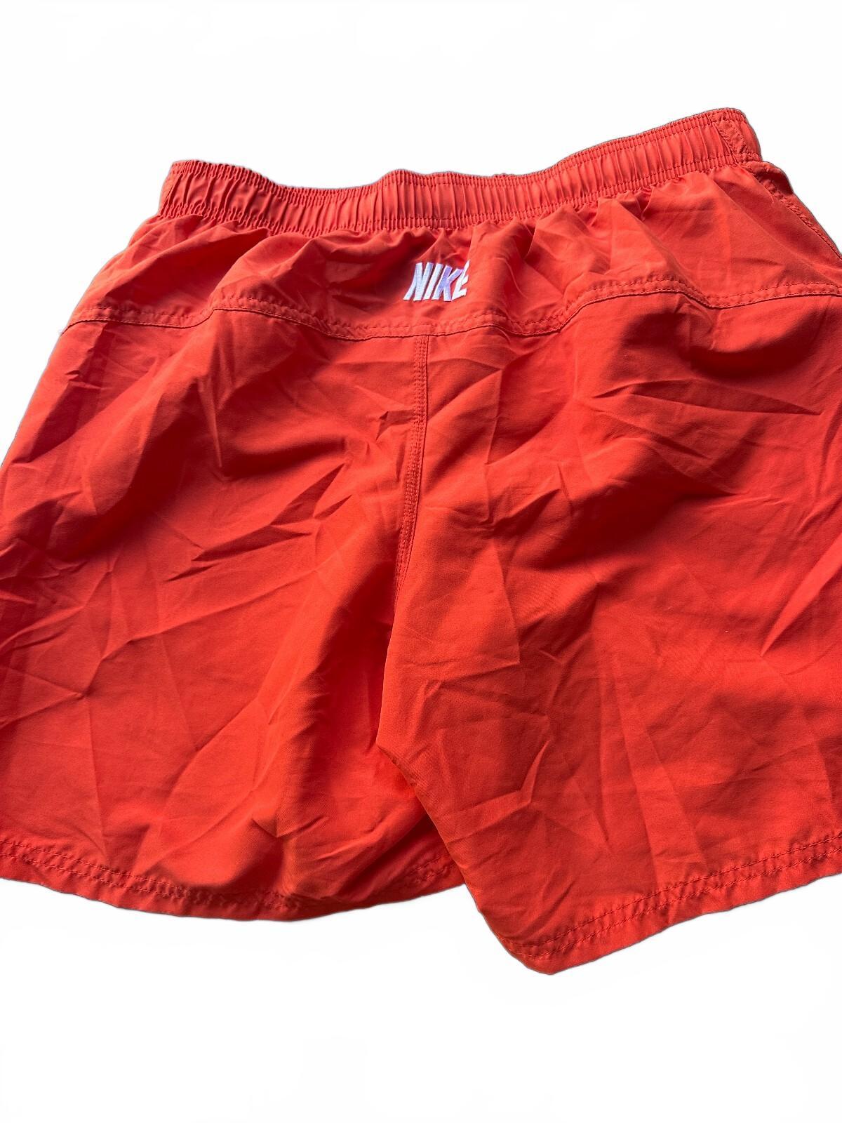Nike Orange Lined Swim Trunks Men's Large