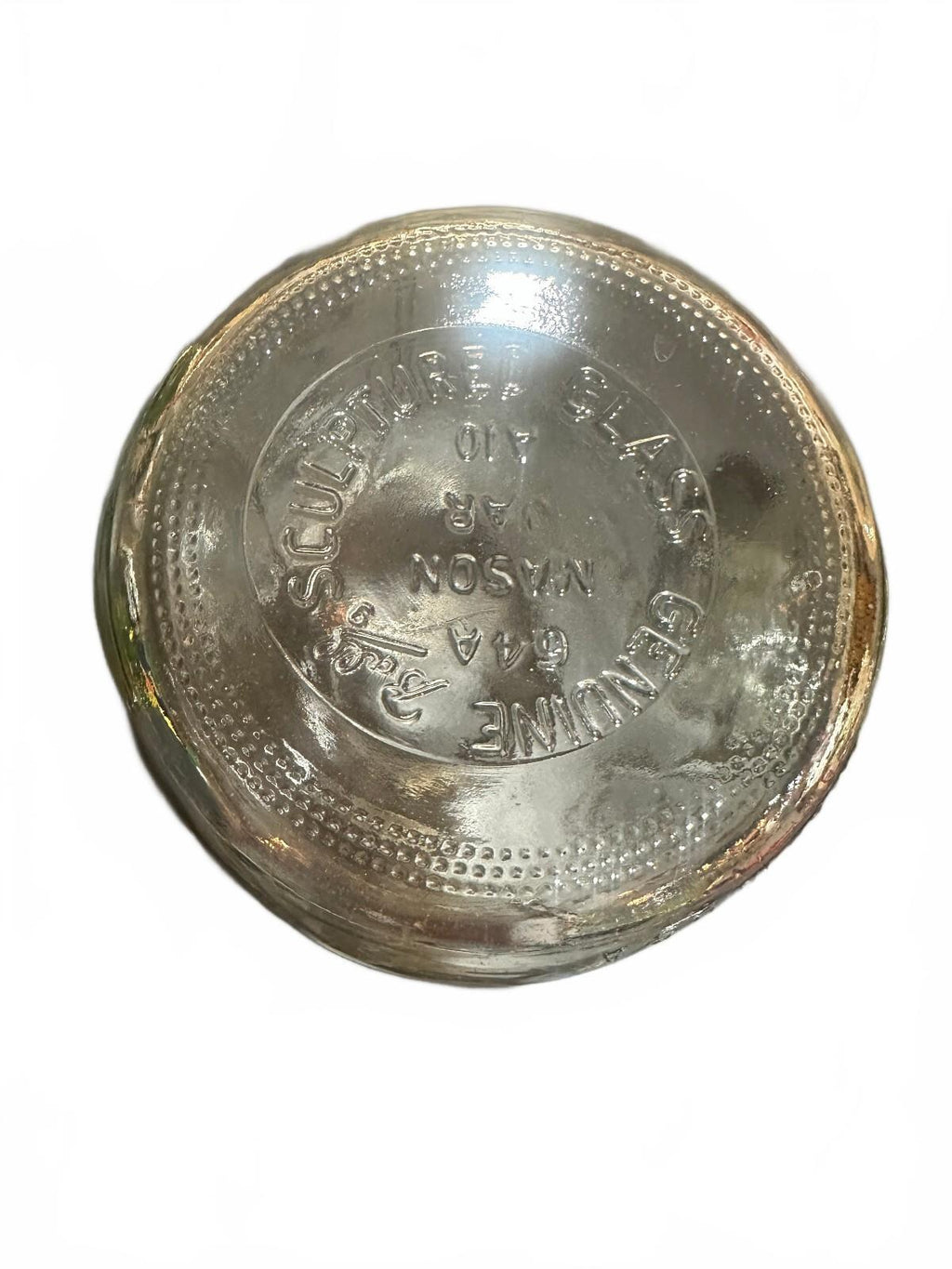 Vintage Ball Mason Fruit Medallion Jars 24oz 48oz Set