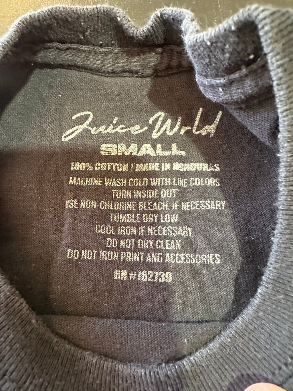 Juice WRLD Black Graphic Rap T-Shirt Size Small