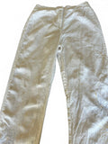 Willi Smith White Linen Embroidered Pants 6