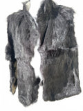 Gray Fur Vest Women's 21" Chest Needs Repair