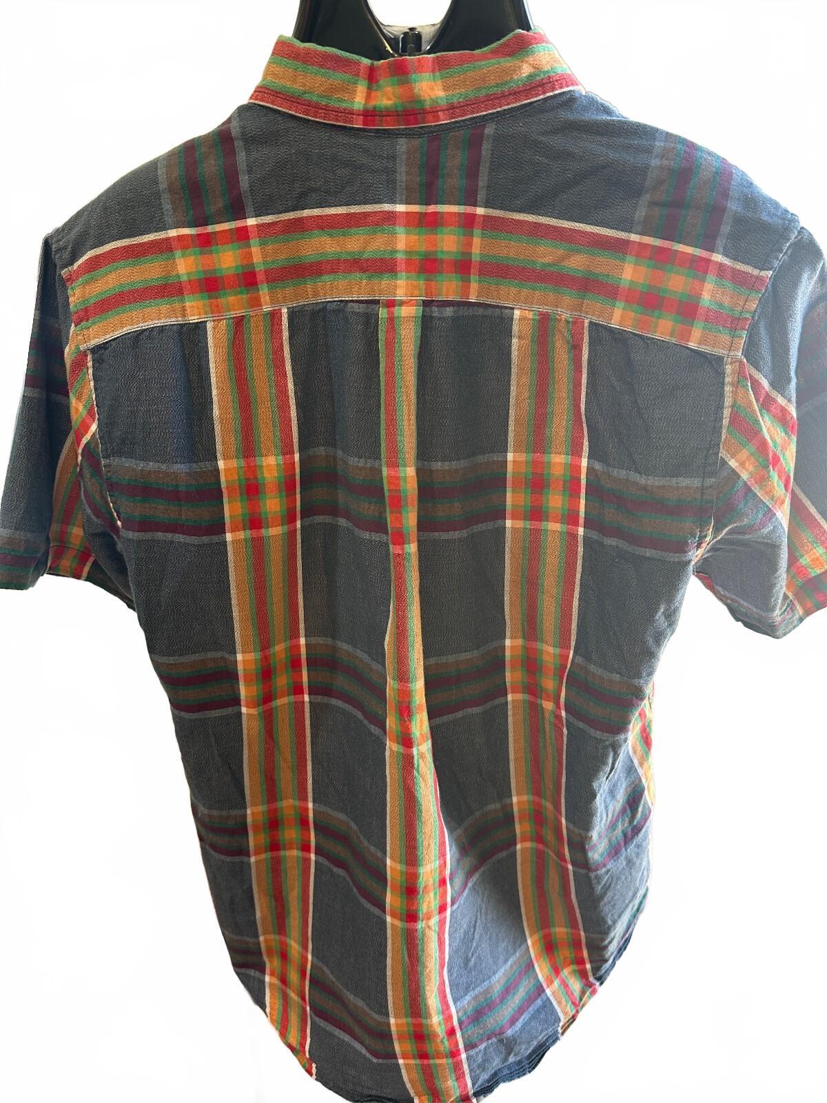 Obey Worldwide Plaid Button-Up Shirt Men's Large