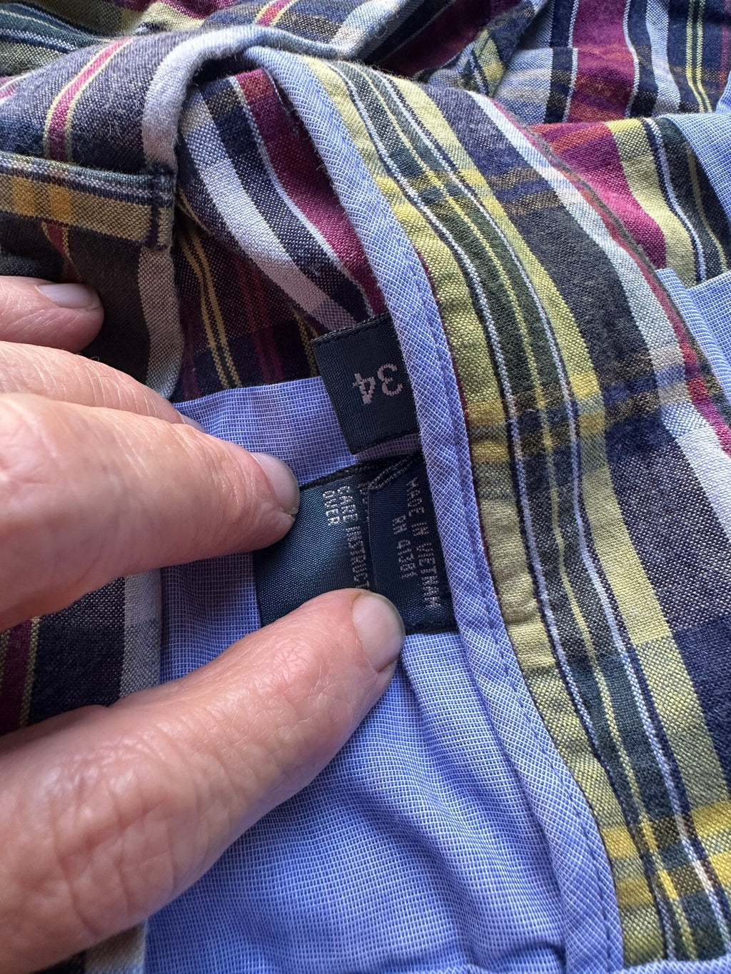 Polo Ralph Lauren Madras Plaid Shorts 34 Slim Fit