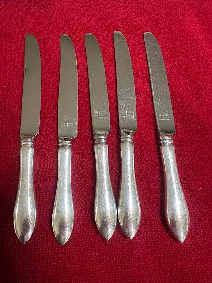 Reed & Barton Sterling Handle Dinner Knives Set of 5