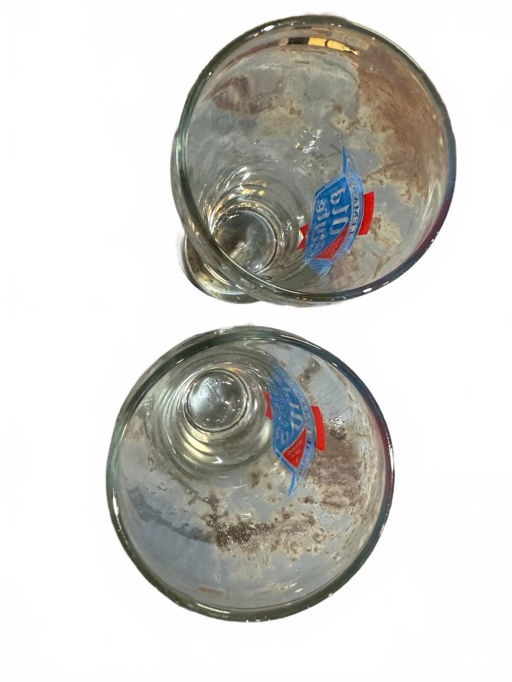 Vintage Heileman's Old Style Beer Glasses Set of 2