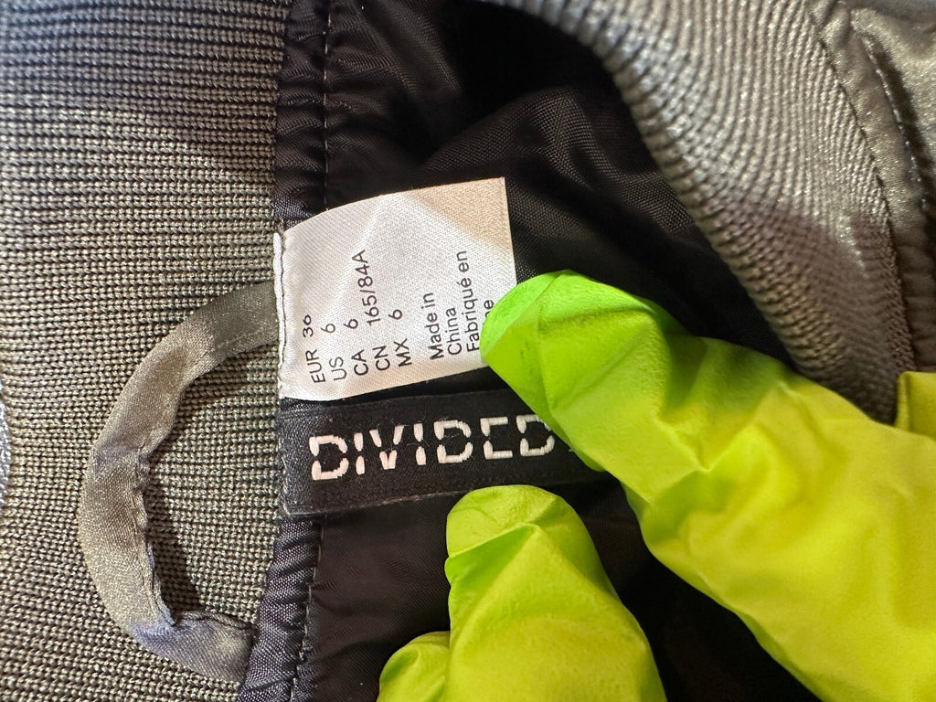 H&M Divided Olive Green Satin Quilted Bomber Jacket 6