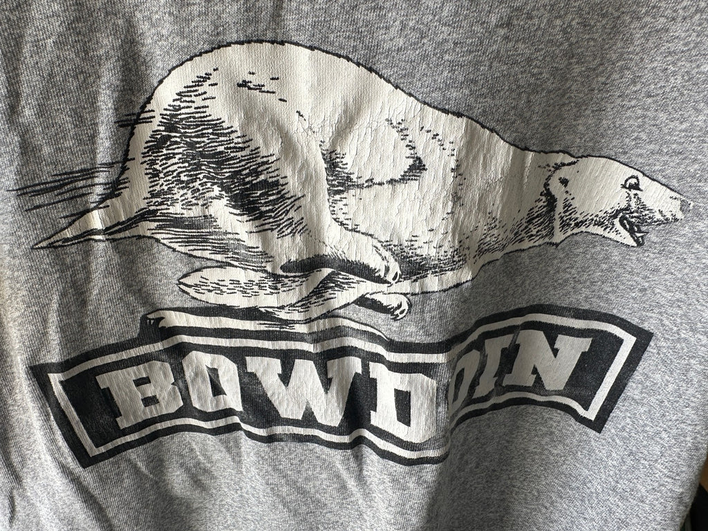 Bowdoin Polar Bear Graphic T-Shirt Gray M