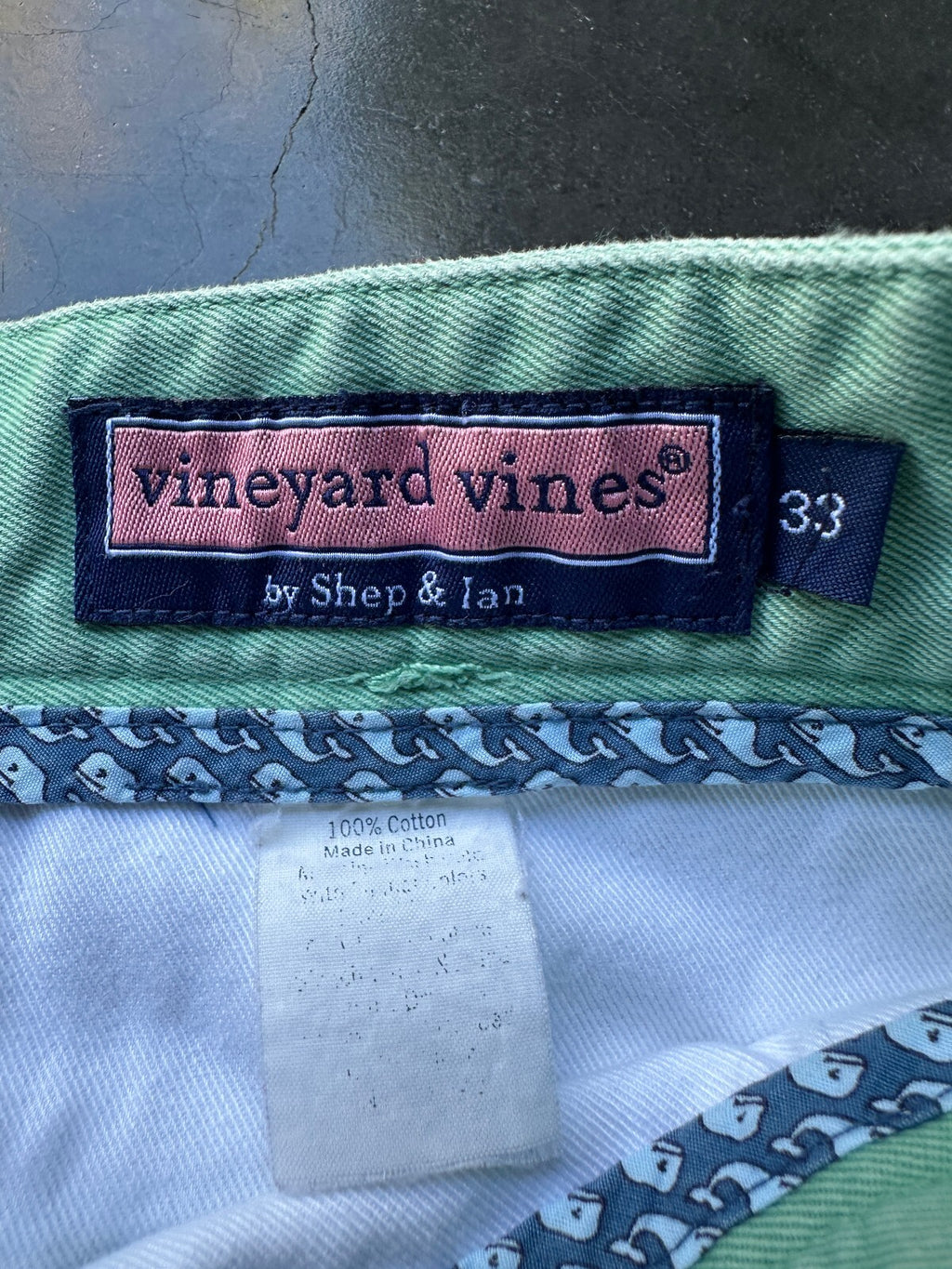 Vineyard Vines Green Chino Shorts Men's 33