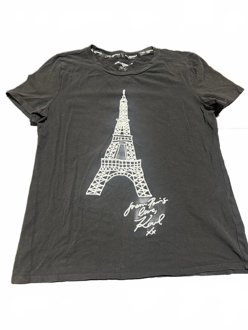 Karl Lagerfeld Paris Eiffel Tower Graphic Tee S