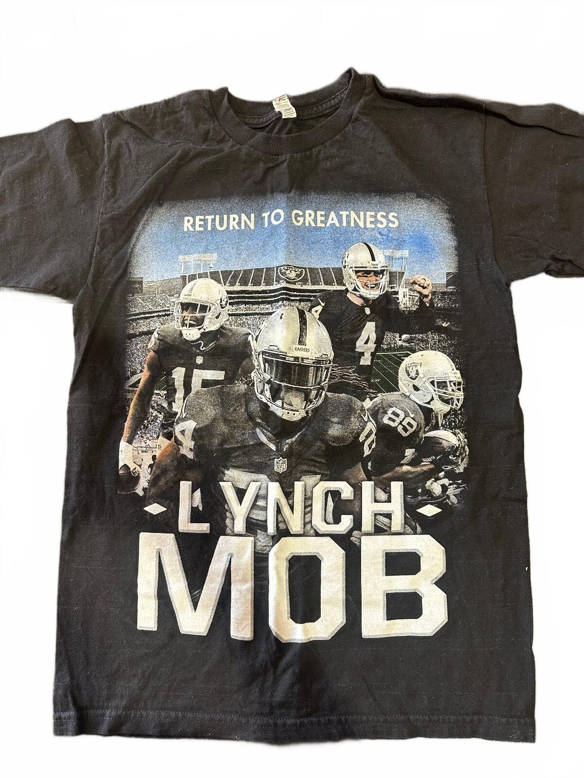 Oakland Raiders Marshawn Lynch Mob T-Shirt Small