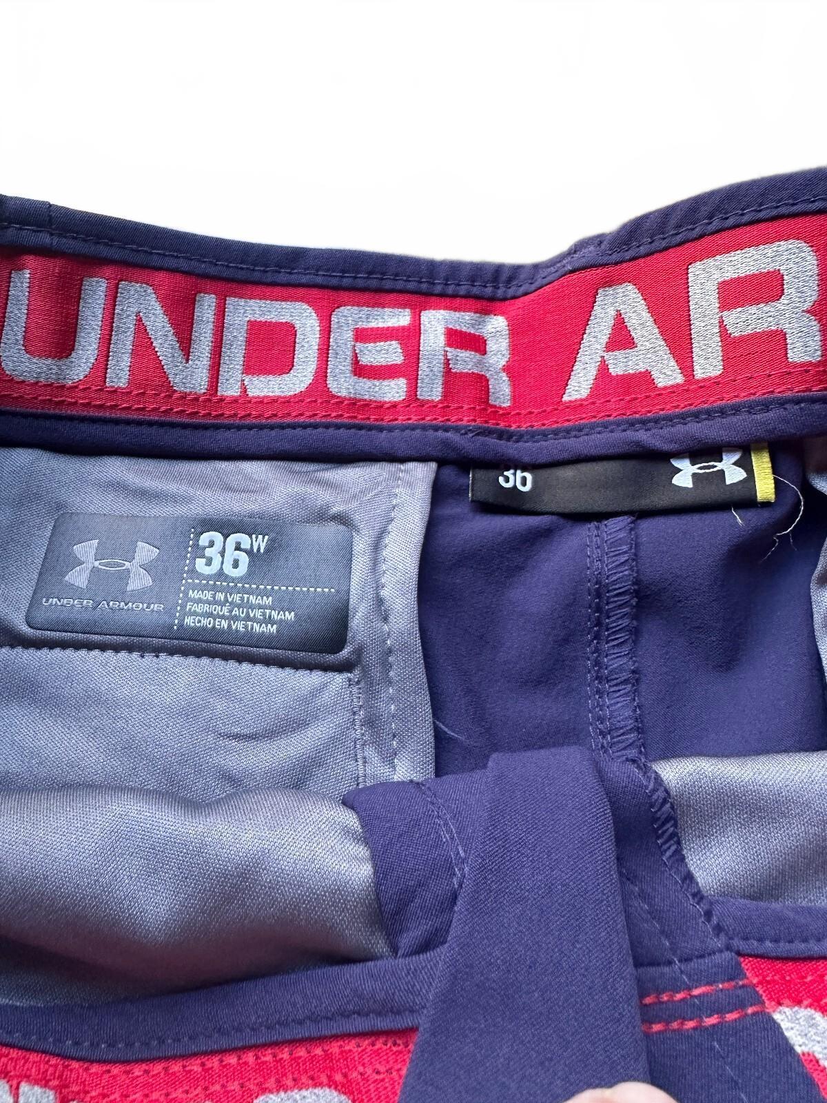Under Armour Navy Golf Shorts 36 Performance Stretch