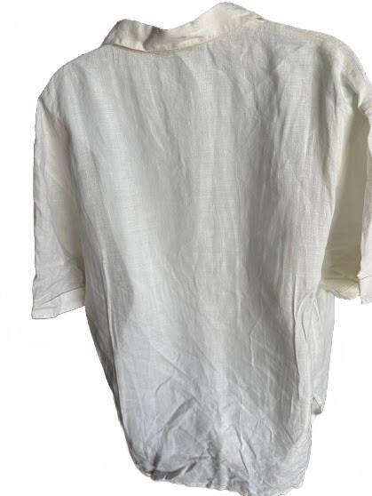 Boguta Linen Camp Shirt Off-White XXL