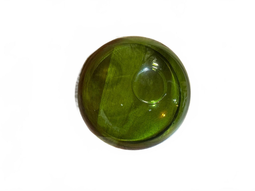 Vintage Olive Green Glass Bowl 4.75" Avocado MCM