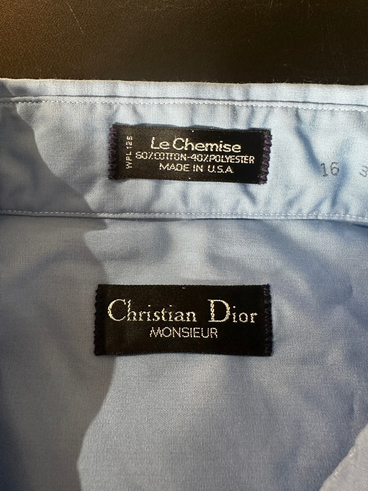 Christian Dior Monsieur Blue Dress Shirt USA