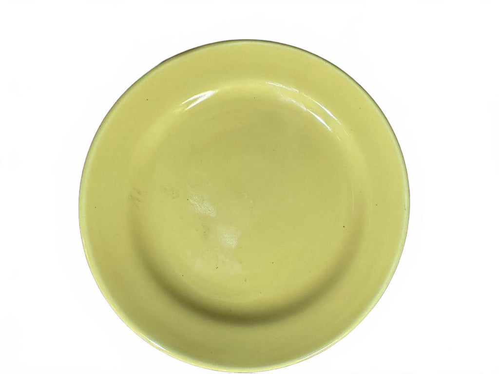 Vintage Los Angeles California Pottery Yellow Plates Set 2