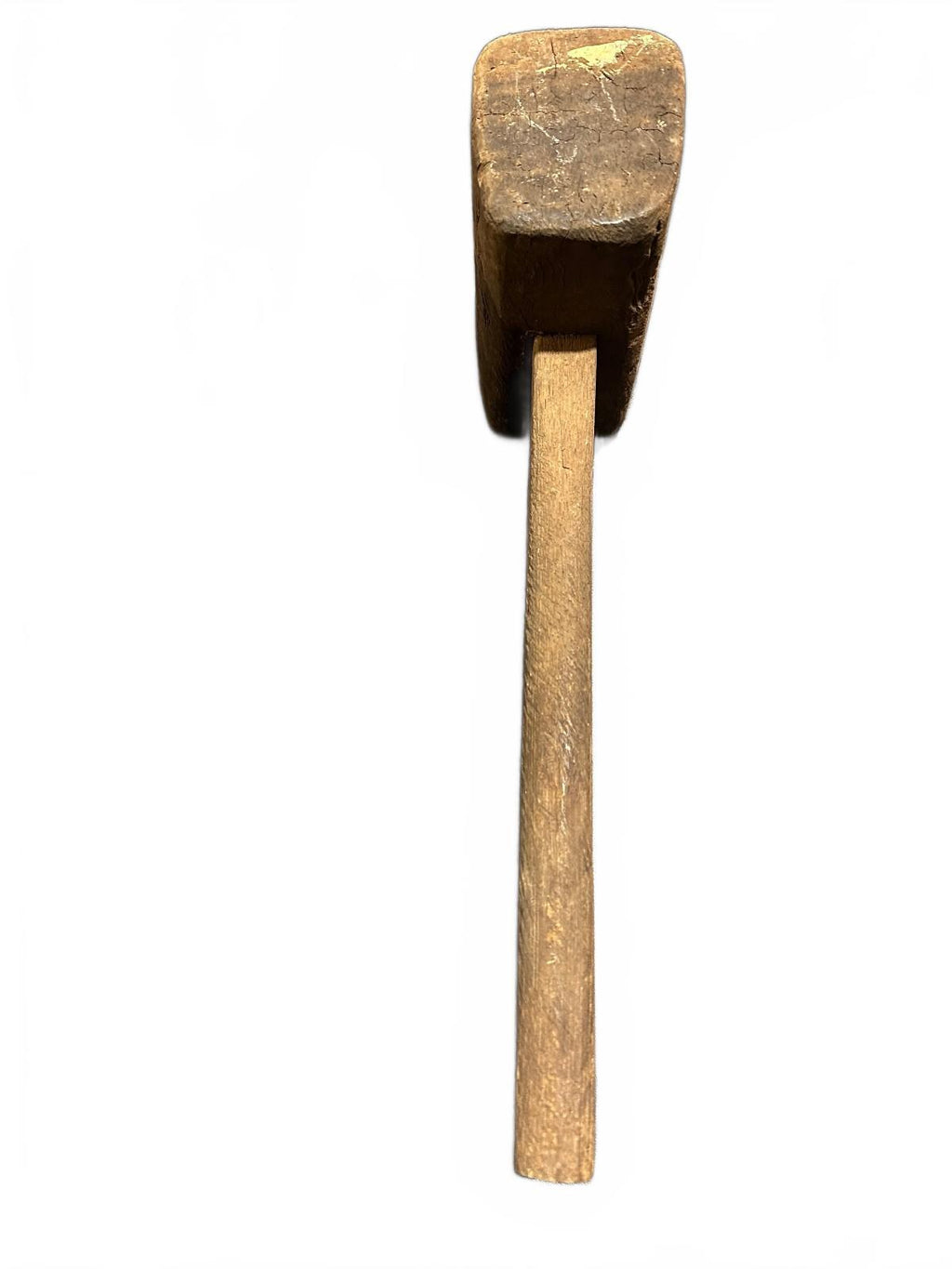 Antique Primitive Wooden Carpenter Mallet Woodworking Tool