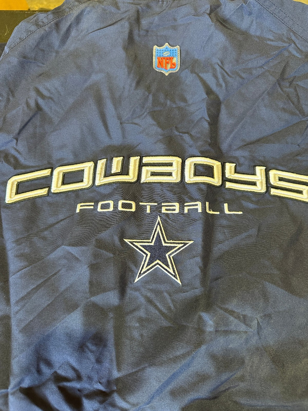 Reebok Dallas Cowboys NFL Sideline Jacket L Navy