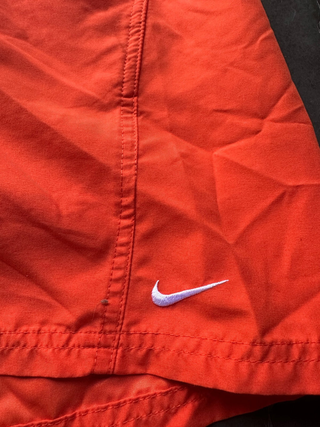 Nike Orange Lined Swim Trunks Men's Large