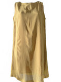 Vintage Lotus Mustard Yellow Sheath Dress M