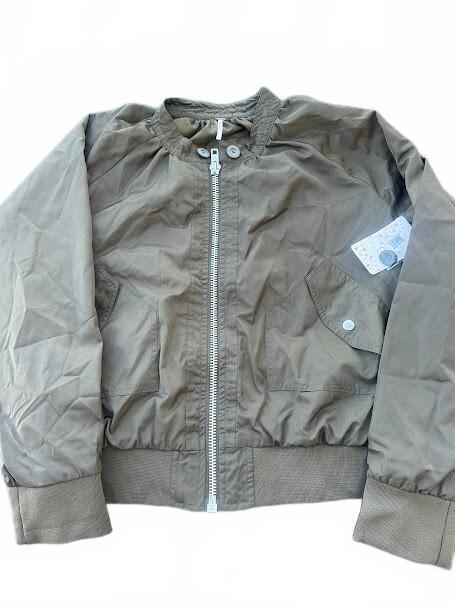 Free People Olive Bomber Jacket NWT Large