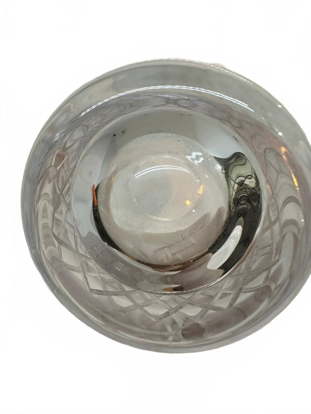 Vintage Cut Crystal Cocktail Mixing Pitcher 5.75"