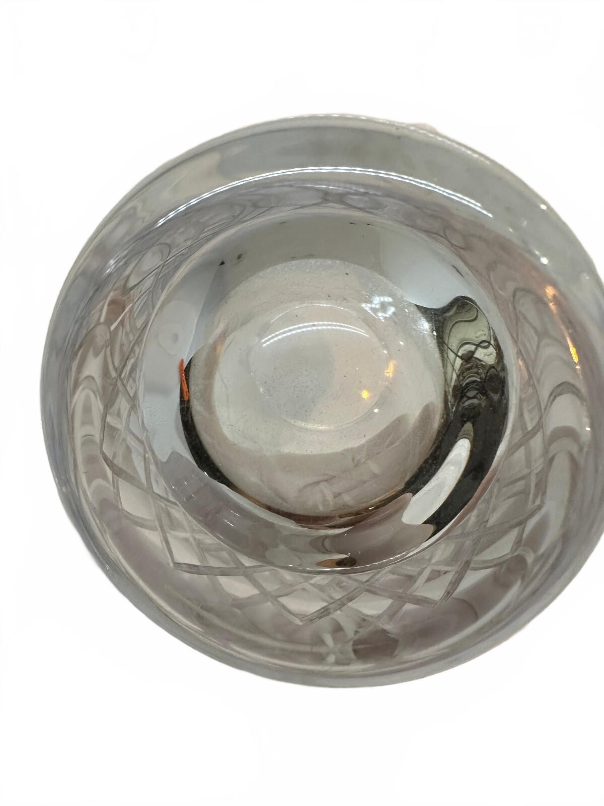 Vintage Cut Crystal Cocktail Mixing Pitcher 5.75"