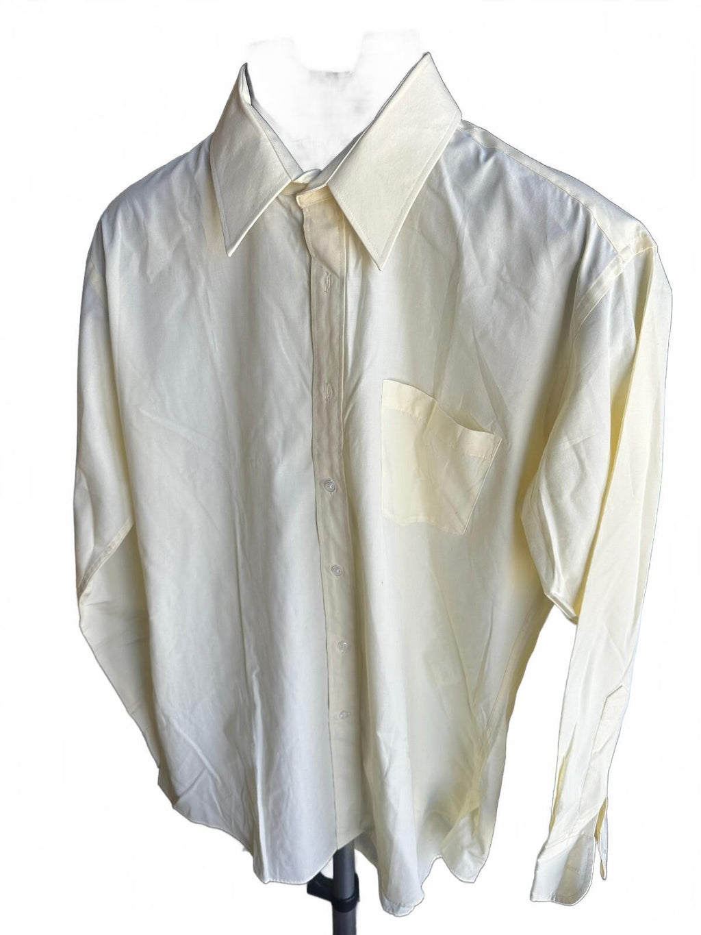 YSL Yves Saint Laurent Pale Yellow Dress Shirt 16 32/33
