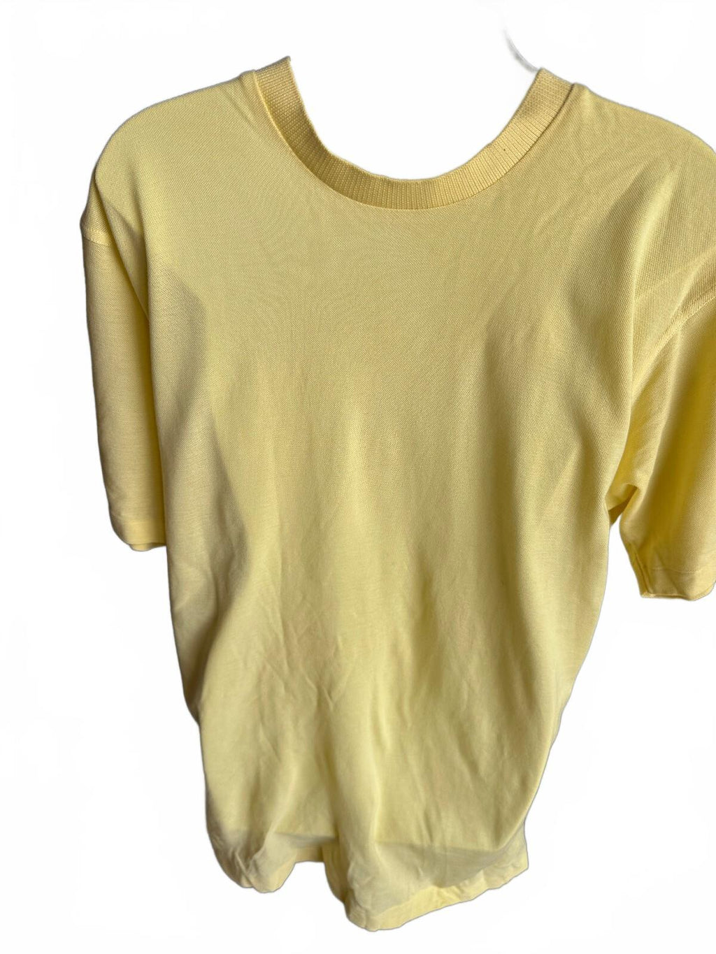 Ermenegildo Zegna Yellow Knit T-Shirt 50 Large Italy