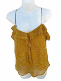 Sylvie & Mado Mustard Ruffle Cami Top
