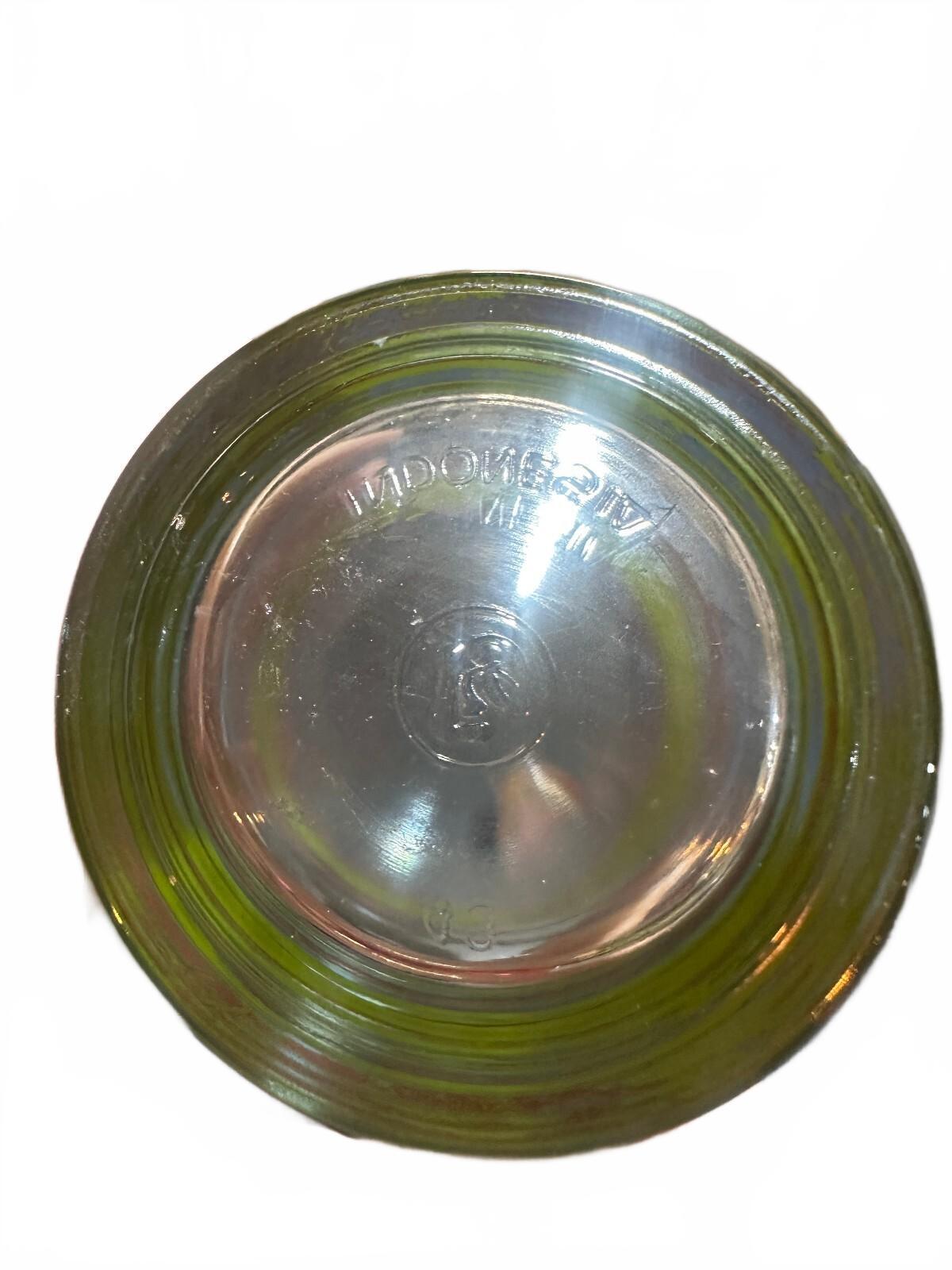 Vintage Firna Indonesia Striped Tumblers Set of 2