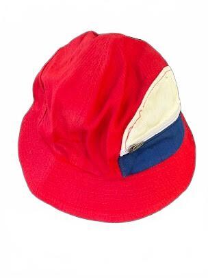 Vintage Sailboat Pocket Bucket Hat Red