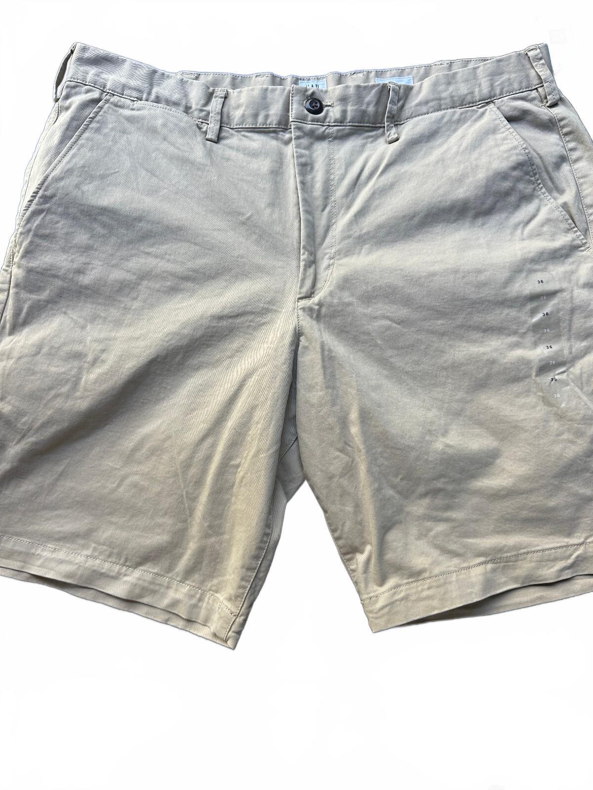 Gap Good Khaki Stretch Shorts NWT 36 Beige