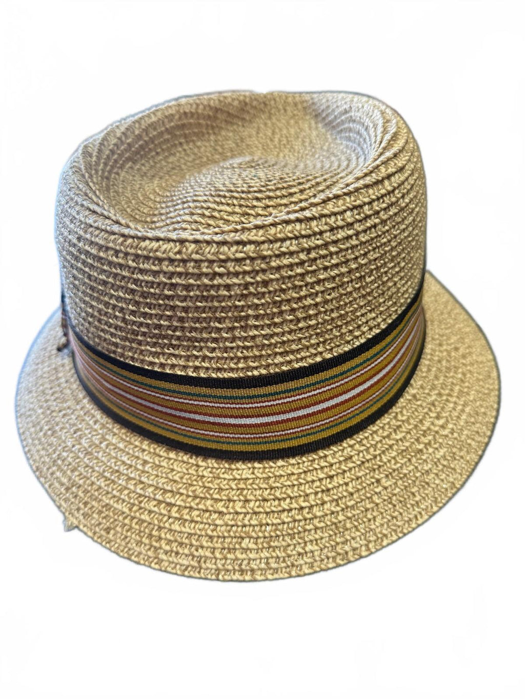 Epoch Tan Straw Fedora Hat Large