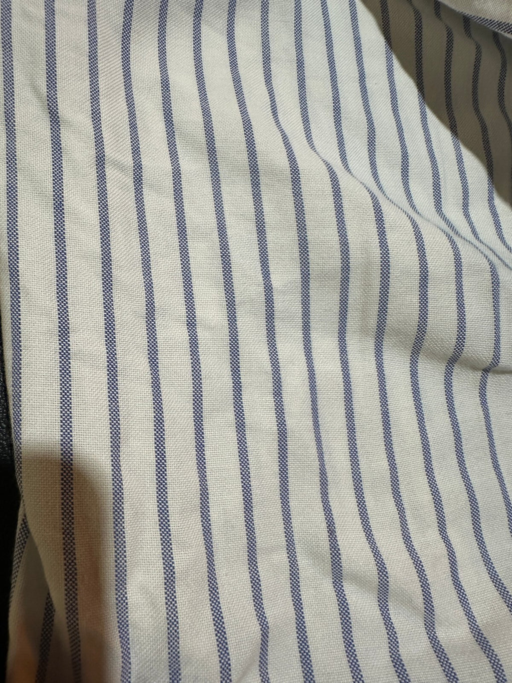 Vintage L.L.Bean USA Oxford Pinstripe Shirt 15.5 34