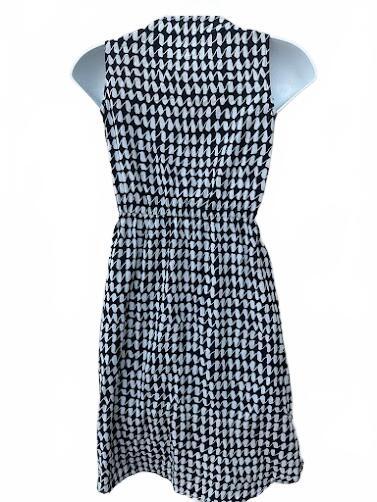 Bebop Black & White Sleeveless Dress XS