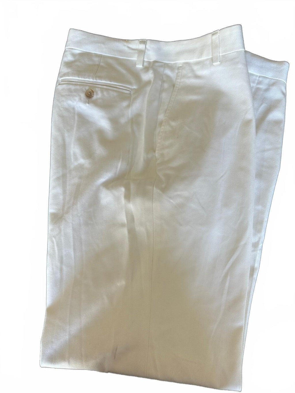 Ralph Lauren White Cotton Pants 36x32 Classic Fit