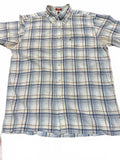 IZOD Luxury Sport Plaid Button Down Shirt Large