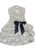 Steppin Out Ivory Strapless Ruffle Dress