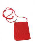 The Sak Red Crochet Mini Crossbody Phone Bag