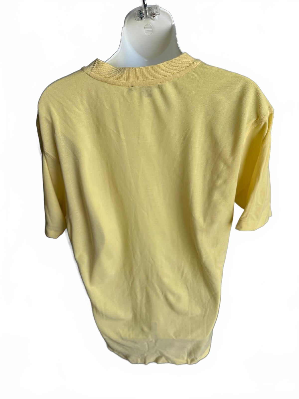 Ermenegildo Zegna Yellow Knit T-Shirt 50 Large Italy