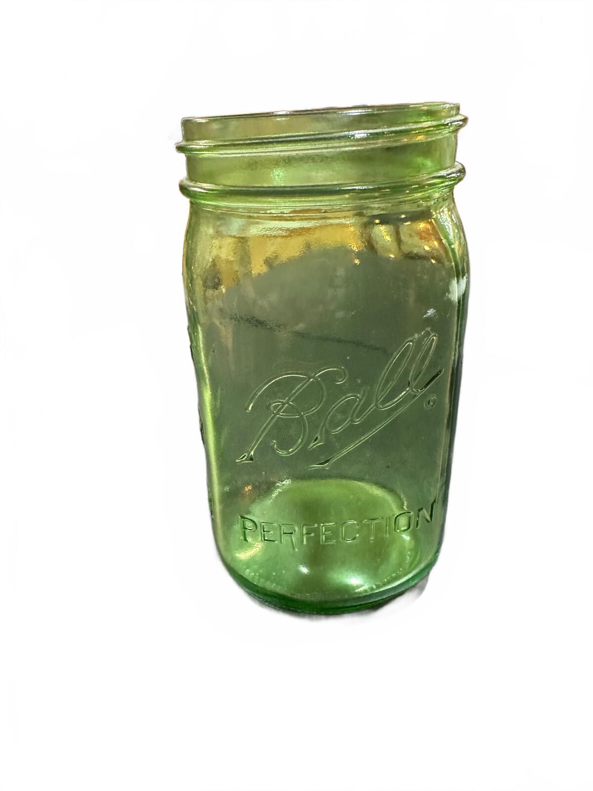 Vintage Green Ball Perfect Mason Quart Canning Jar