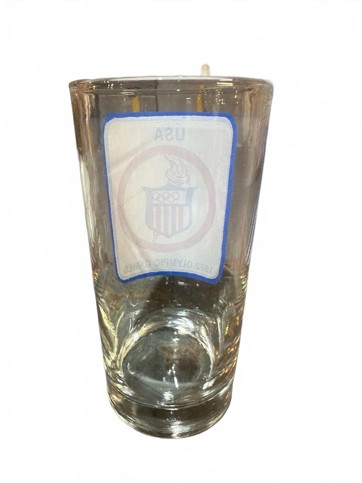 Vintage 1972 Team USA Munich Olympics Glass Tumbler