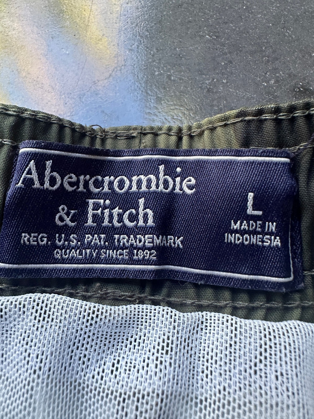 Abercrombie & Fitch Camo Swim Trunks Large