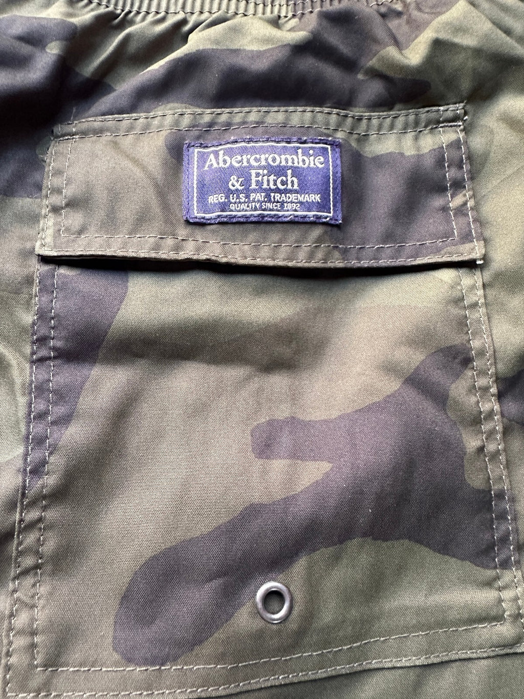Abercrombie & Fitch Camo Swim Trunks Large