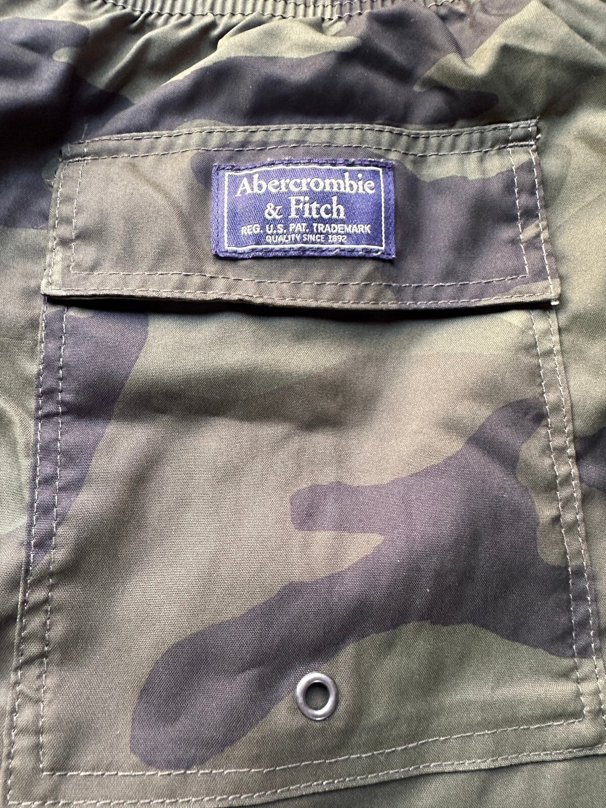 Abercrombie & Fitch Camo Swim Trunks Large