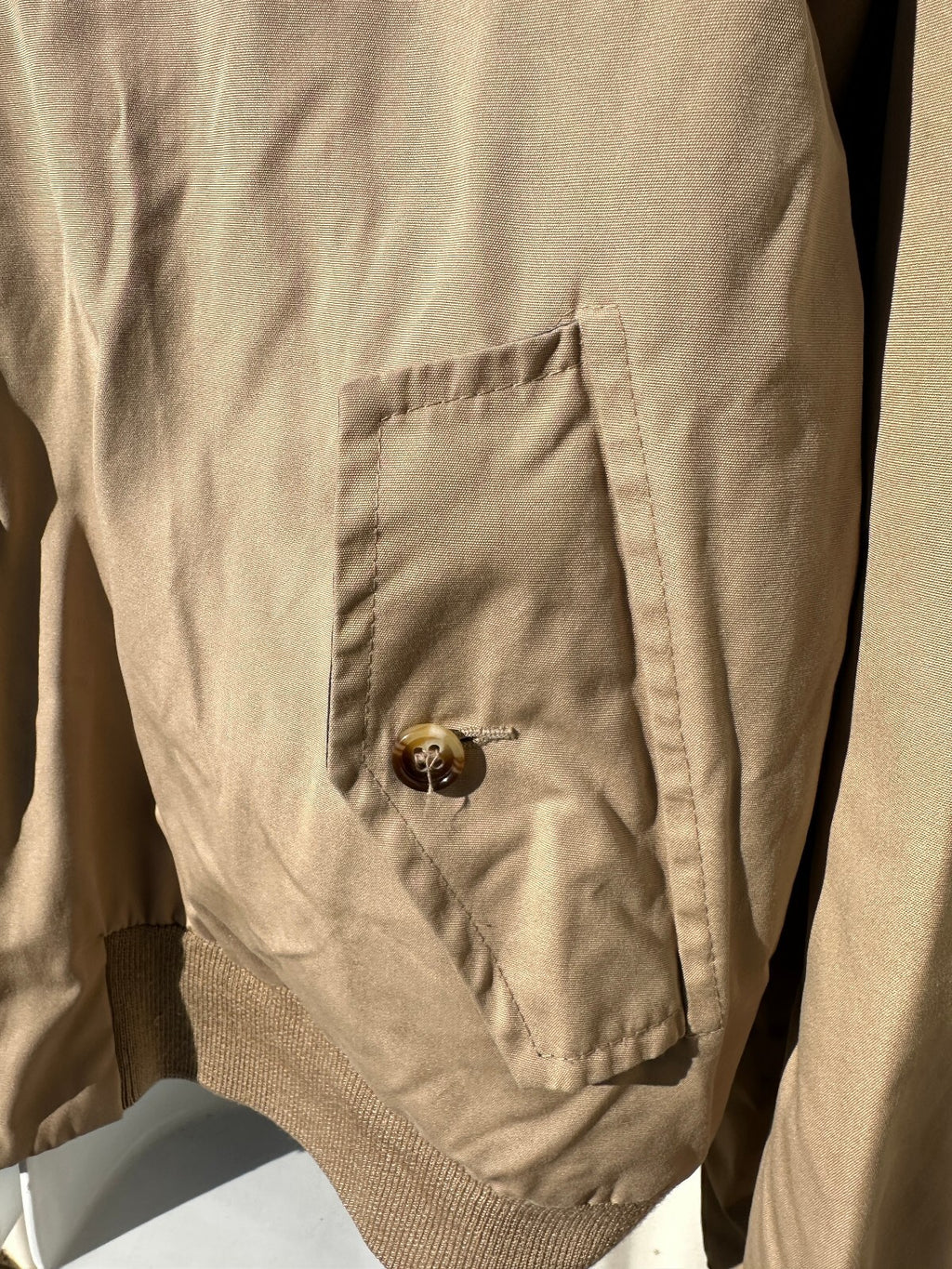 Vintage Reversible Harrington style Jacket Navy Tan XL