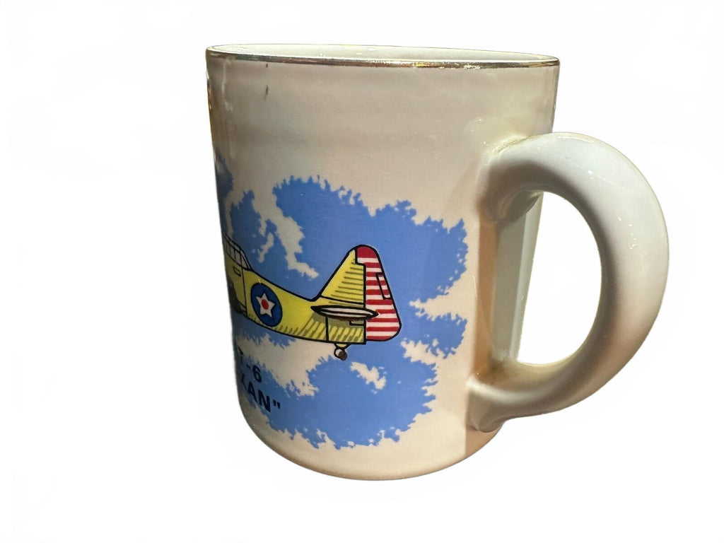 Vintage The Mugger AT-6 Texan WWII Airplane Mug