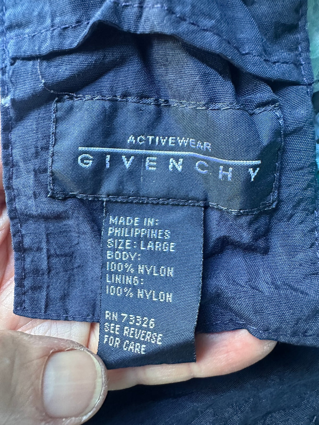 Givenchy Navy Green Swim Trunks Large