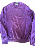 Polo Ralph Lauren Purple Pima Cotton Sweater L