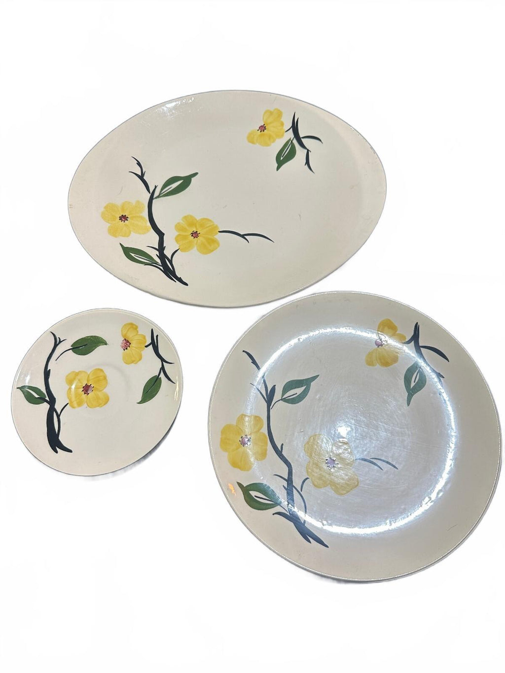 Blue Ridge Southern Dogwood 5 Pc Dinnerware Set Vintage